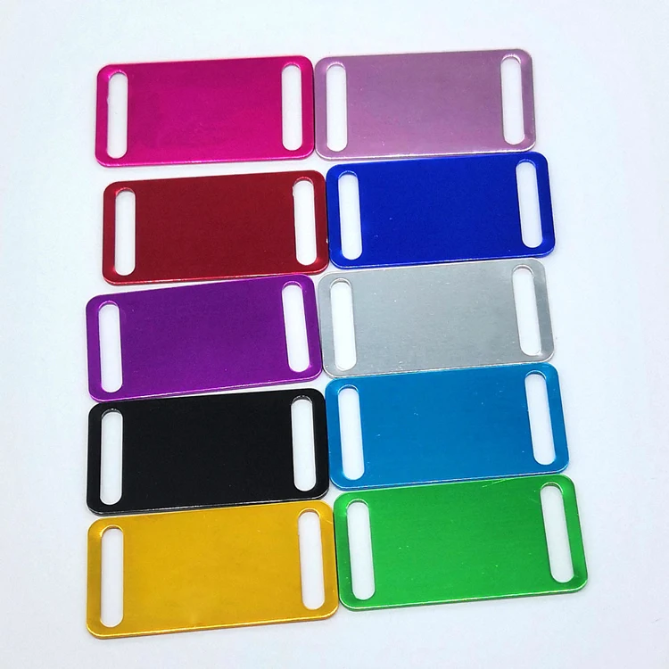 Blank Sublimation Custom Logo Qr Code Metal Aluminum Alloy Pet Name Id Dog Tag Engraving Necklace Dog Tags