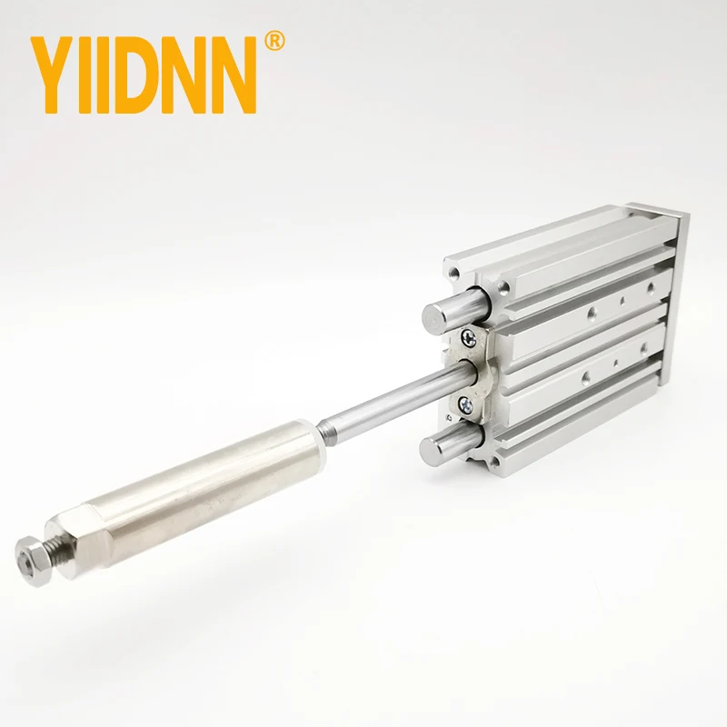 MGPM SMC size Compact Guide Cylinder BORE 12 16 20 25 32 40 50 63 adjustable Stroke
