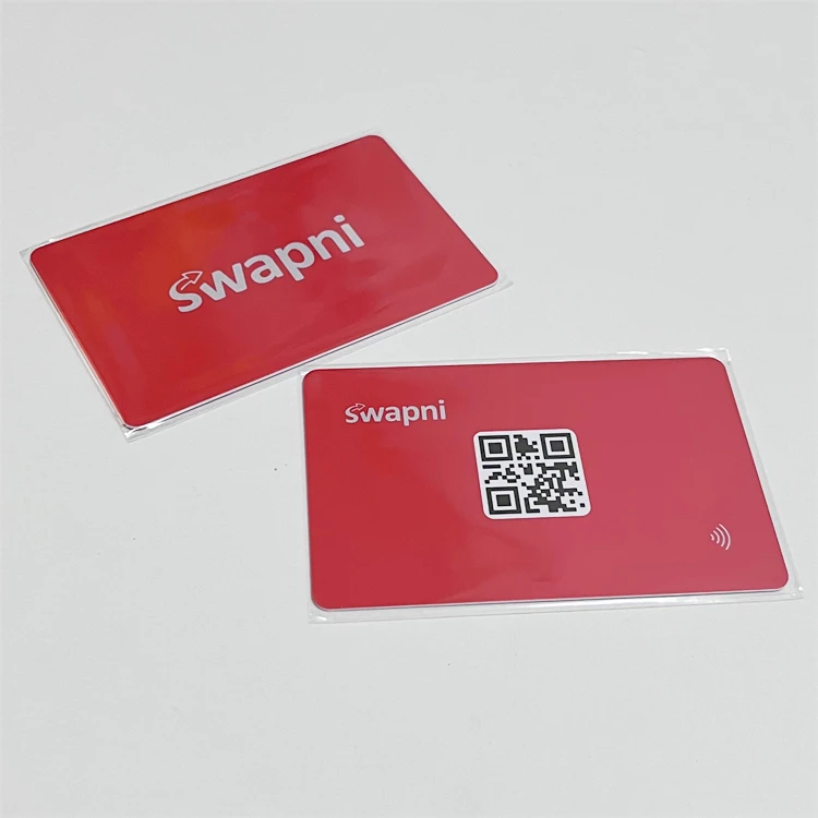 White Plastic Social Media Payment CR80 Business Cards Custom Nfc