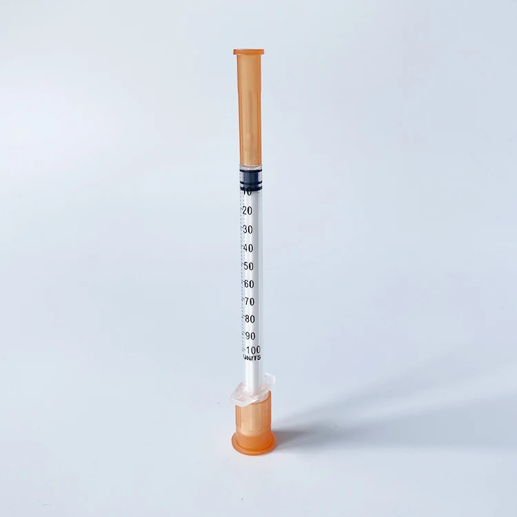 Medical Disposable 0.5ml 1ml Insulin Syringe With Needle