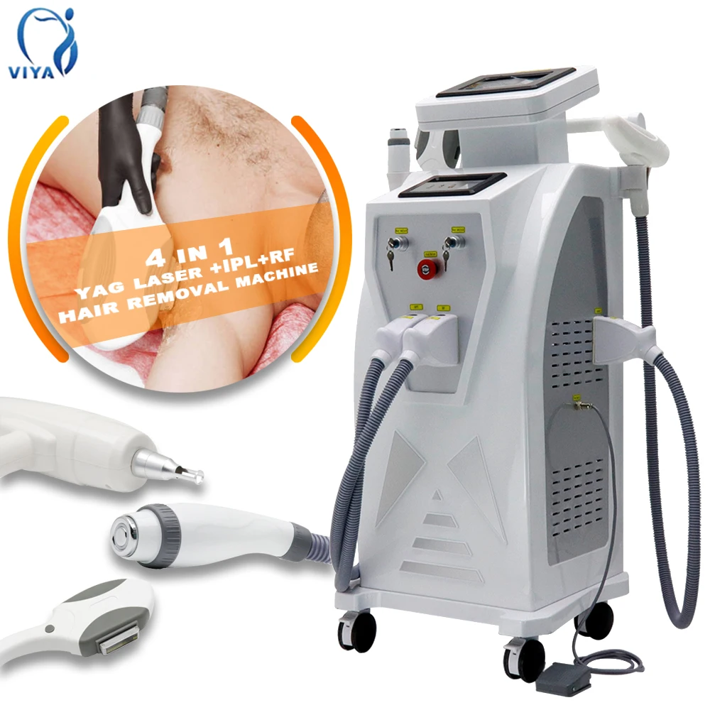 4 in 1wholesale ipl hair removal laser hair removal alexandrite diode tattoo removal laser machine china laser for spa