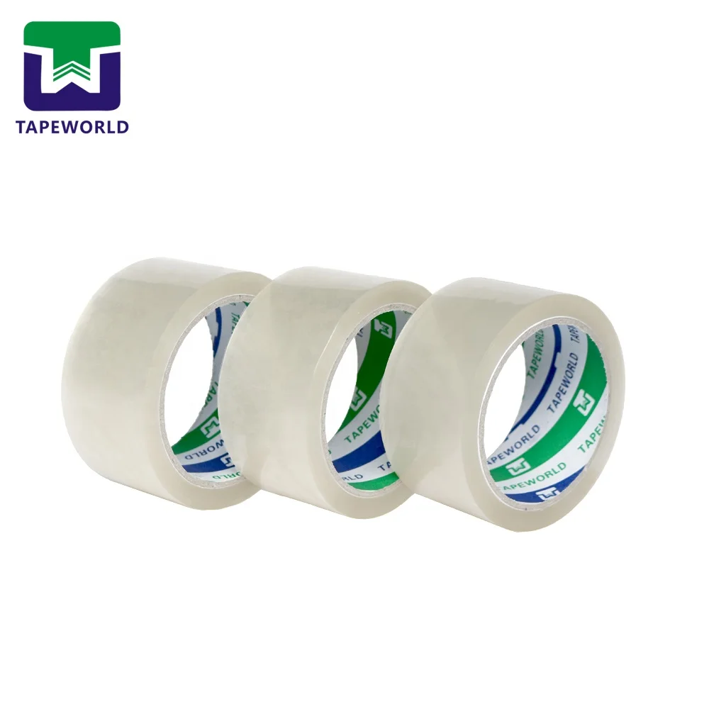 Carton Sealing Scotched Tape Bopp Packing Tape No Air Low Noise Acrylic Tape Flat Shrink Packaging 48mm*50m