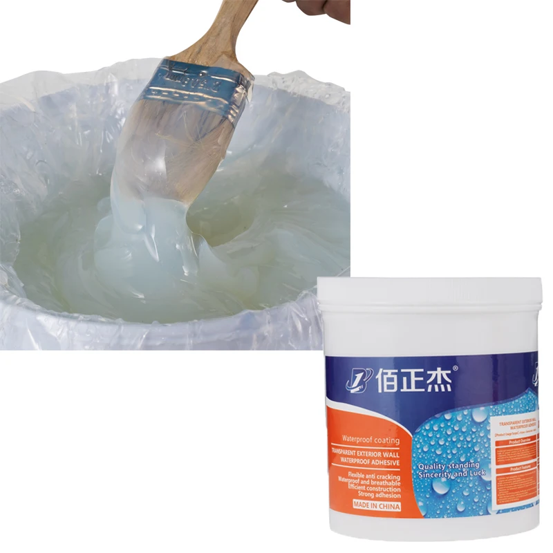 Waterproof Leak Proof Coating Sealant Agent Transparent Invisible Paste Glue With Brush Adhesive Repair Home Roof Bathroom