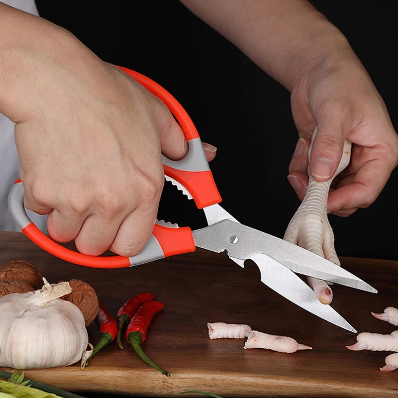 Wholesale customization Stainless steel Kitchen scissors with Complementary food scissors Baby food tools
