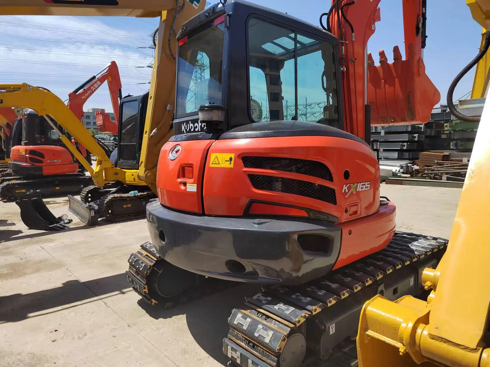small excavator high quality used kubota kx165 excavator with bulldozer crawler machine usd mini kubota kx165 Cheap excavator