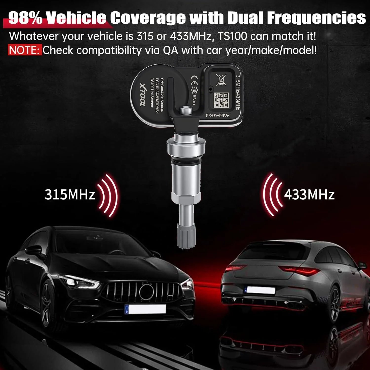 Westbay Universal Auto Parts Car TPMS Sensors Tire Pressure Monitoring Sensor for Toyota Honda Nissan Kia Hyundai Mitsubishi