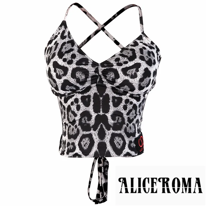 Latin dance practice clothes female adult new professional suspenders sexy back tank top Latin camisole