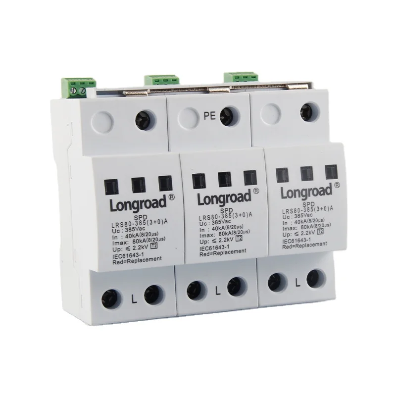 40kA-80kA AC SPD Surge Protector Device Power Lightning Arrester