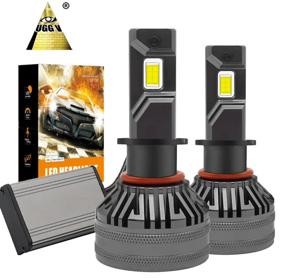 wholesale cob car headlight 9005 9006 h1 h4 h7 h11 80w 18000lm high power led headlight bulbs for car