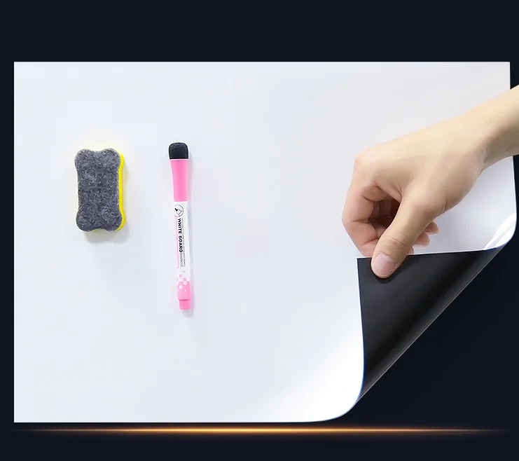 Магнитный сухой стираемый белый лист для кухонного холодильника