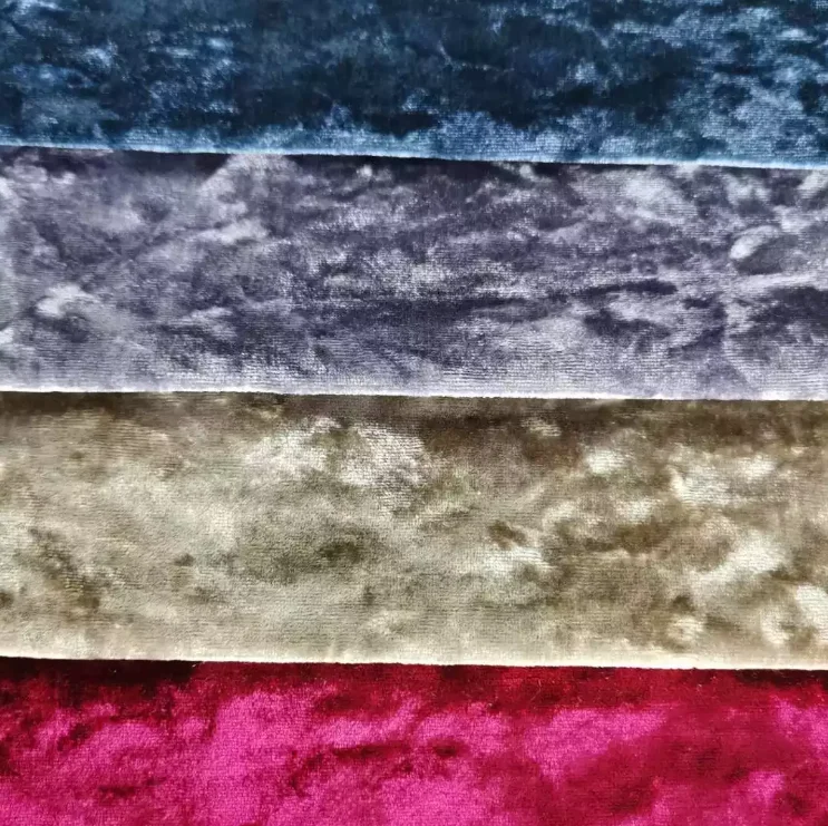 scholl velvet 100% polyester crush velvet upholstery satin fabric