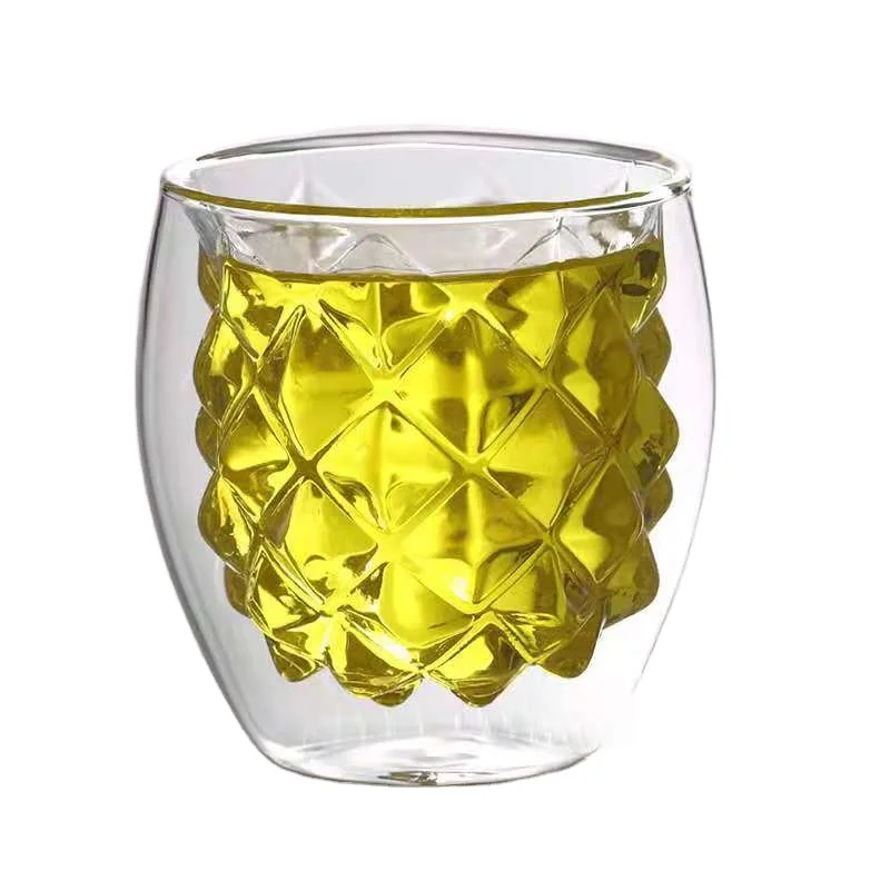 Hot Selling Cute Glass Cup Sell Well Juice Glass Cup Double Wall Glass Coffee Cup