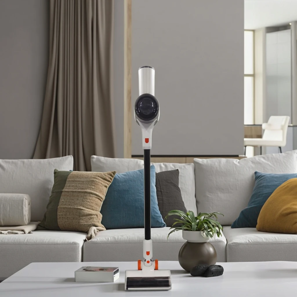 Cordless Cyclone Vacuum Cleaner Upright Installation for Outdoor Garage RV with US/EU Plug Certificated by CB and ROHS