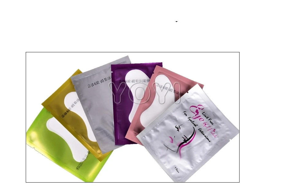 High quality Disposable   private label colored Lint Free Under Eye Gel Patches For Eyelash Extension Eyepads