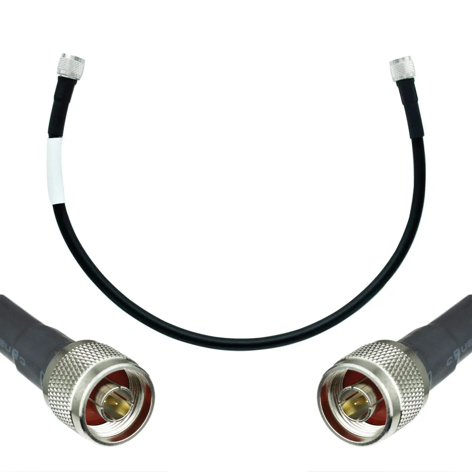 N-образный прямоугольный Полужесткий гибкий коаксиальный кабель SMA-типа RG 402 50 Европейского разреза перемычка для увеличения антенны