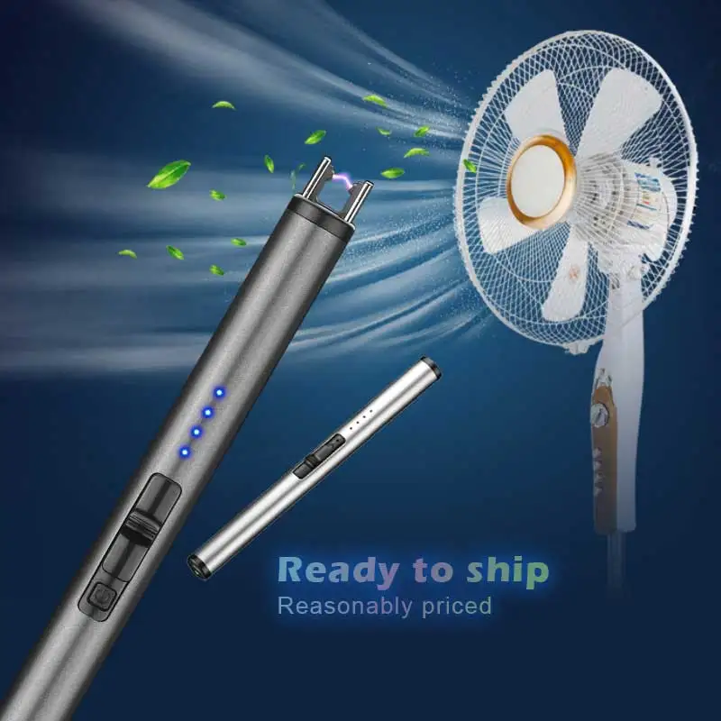 Delivery fast Led display tea light candles windproof arc luxury candle lighter