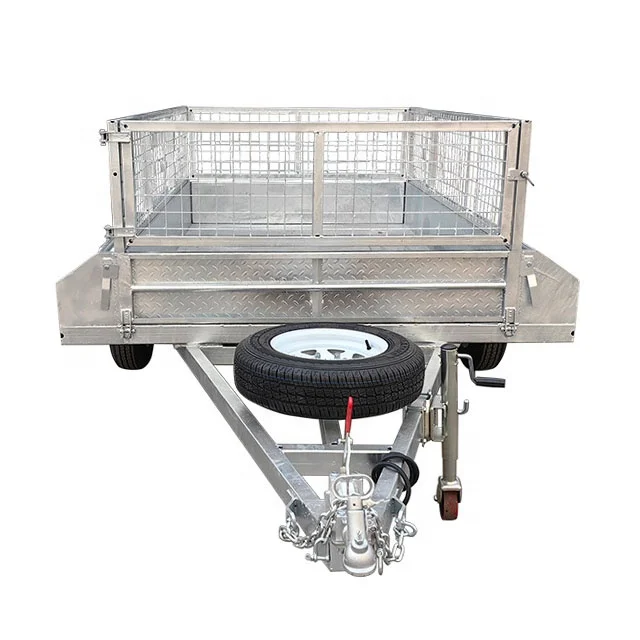 Utility cage fence semi box trailer for car