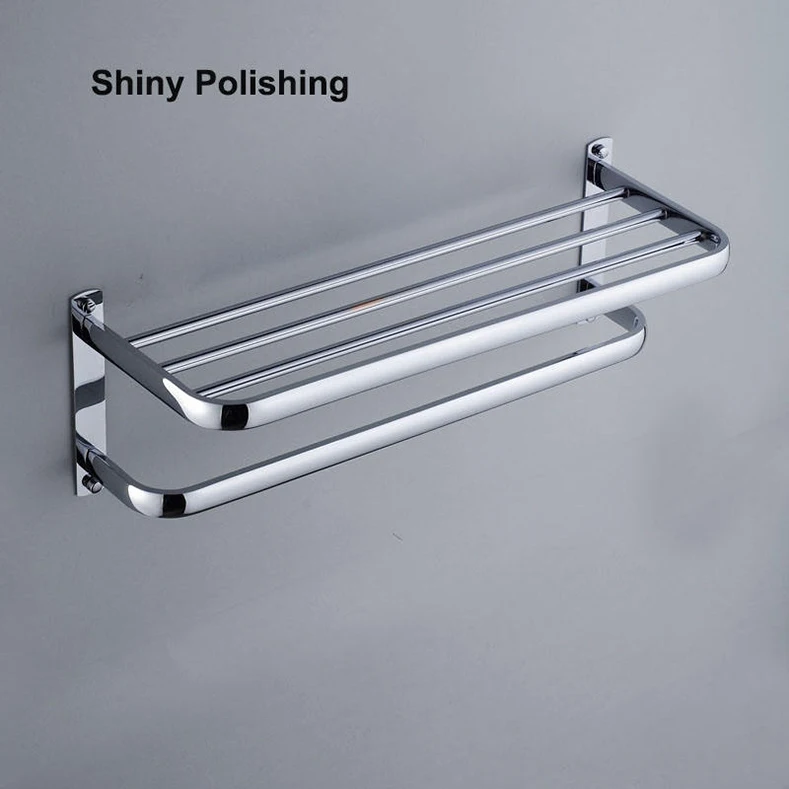 Stainless Steel 304 Wall Mount Hotel Bathroom Towel Rack Towel Shelf Towel Shelf Shiny /brushed Polishing