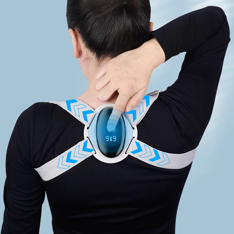 OEM Adjustable Back Shoulder Body Shaper Brace Support Smart Posture Corrector with Intelligent Sensor Vibration Reminder