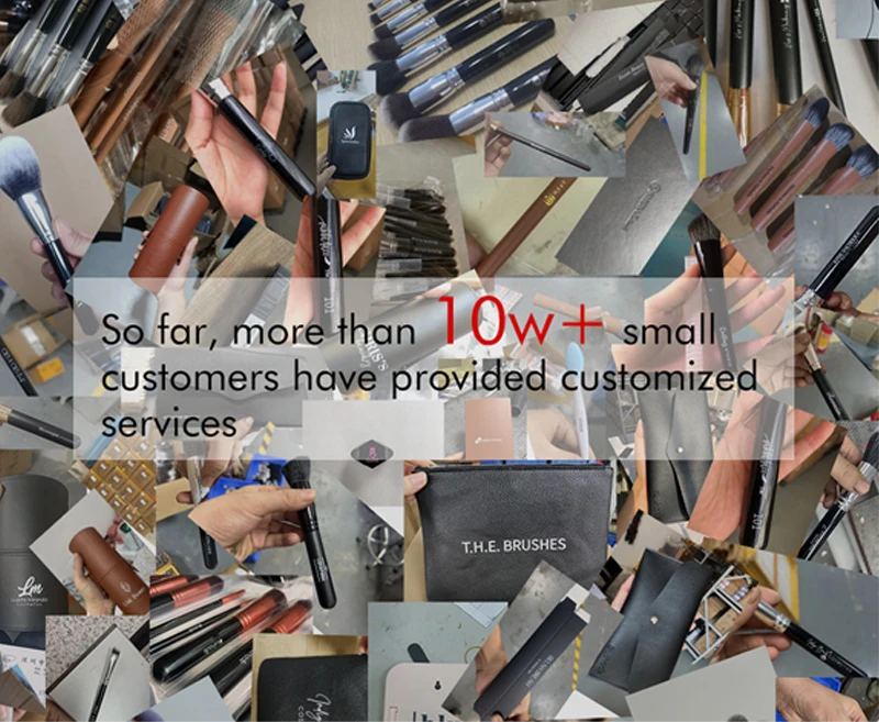 HMU Low MOQ Ship Fast Custom Logo High Quality Make Up Brushes Wholesale Wood Handle Premium Synthetic 18 pcs Makeup Brush Set