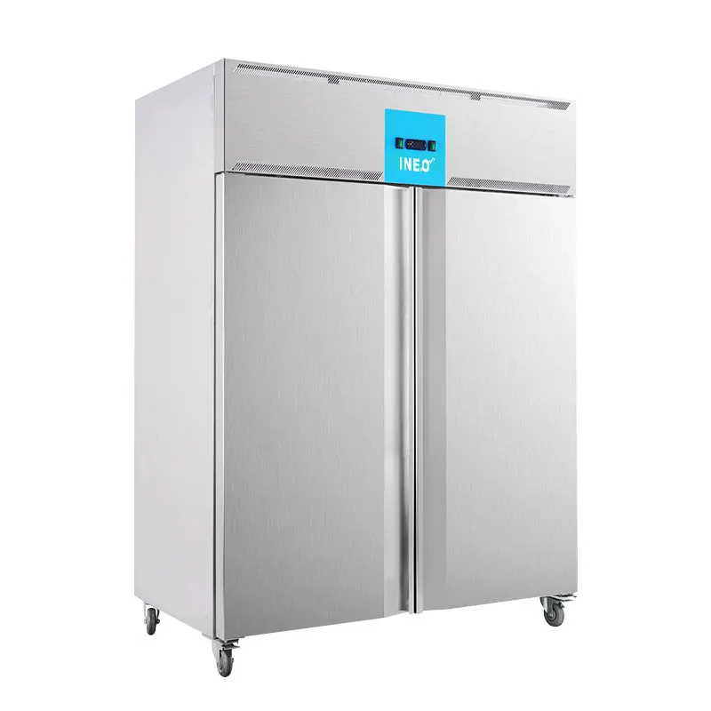 Hotel Restaurant Commercial Kitchen Refrigeration Equipment Stainless Steel 2 Door Upright Freezer