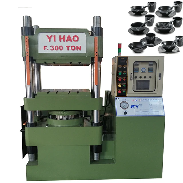 
YIHAO Hot Sales High Productivity Automatic 300 Ton Hydraulic Press Melamine Dinner Set Making Machine 