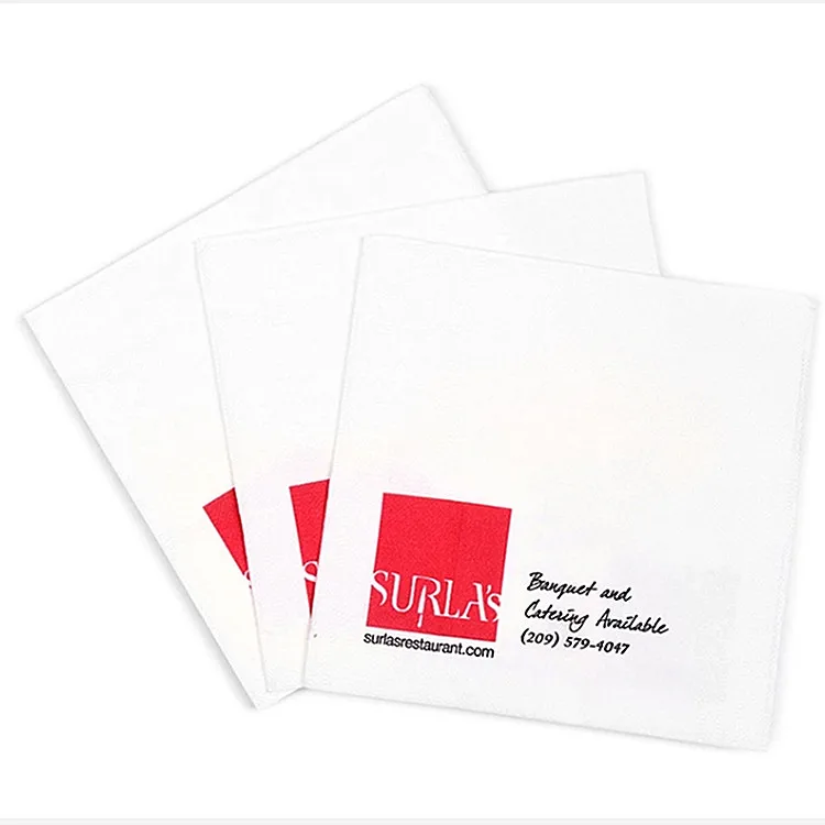 Custom logo printed disposable cocktail restaurant bar paper napkin