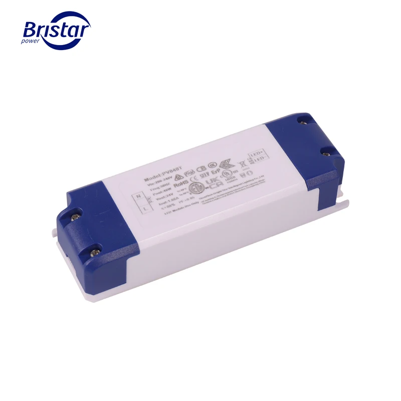 Светодиодный драйвер ETL SAA CE TUV RoHs FCC 24V IP20 Triac dimming 60 Вт 5 лет гарантии для светодиодного освещения