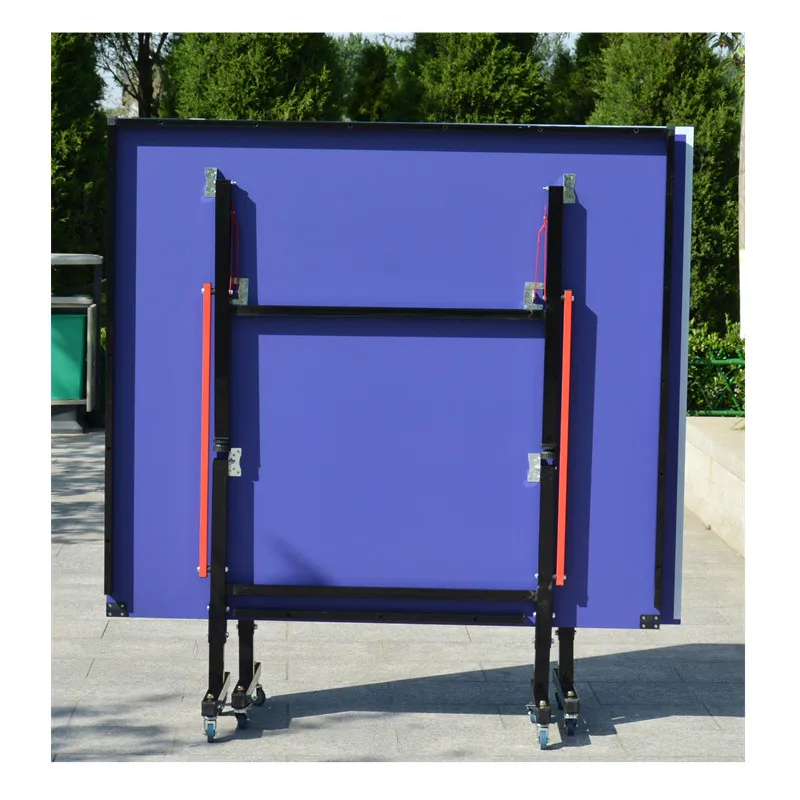 Factory Direct Table tennis table with foldable and movable wheels full size competitive prices pingpong table