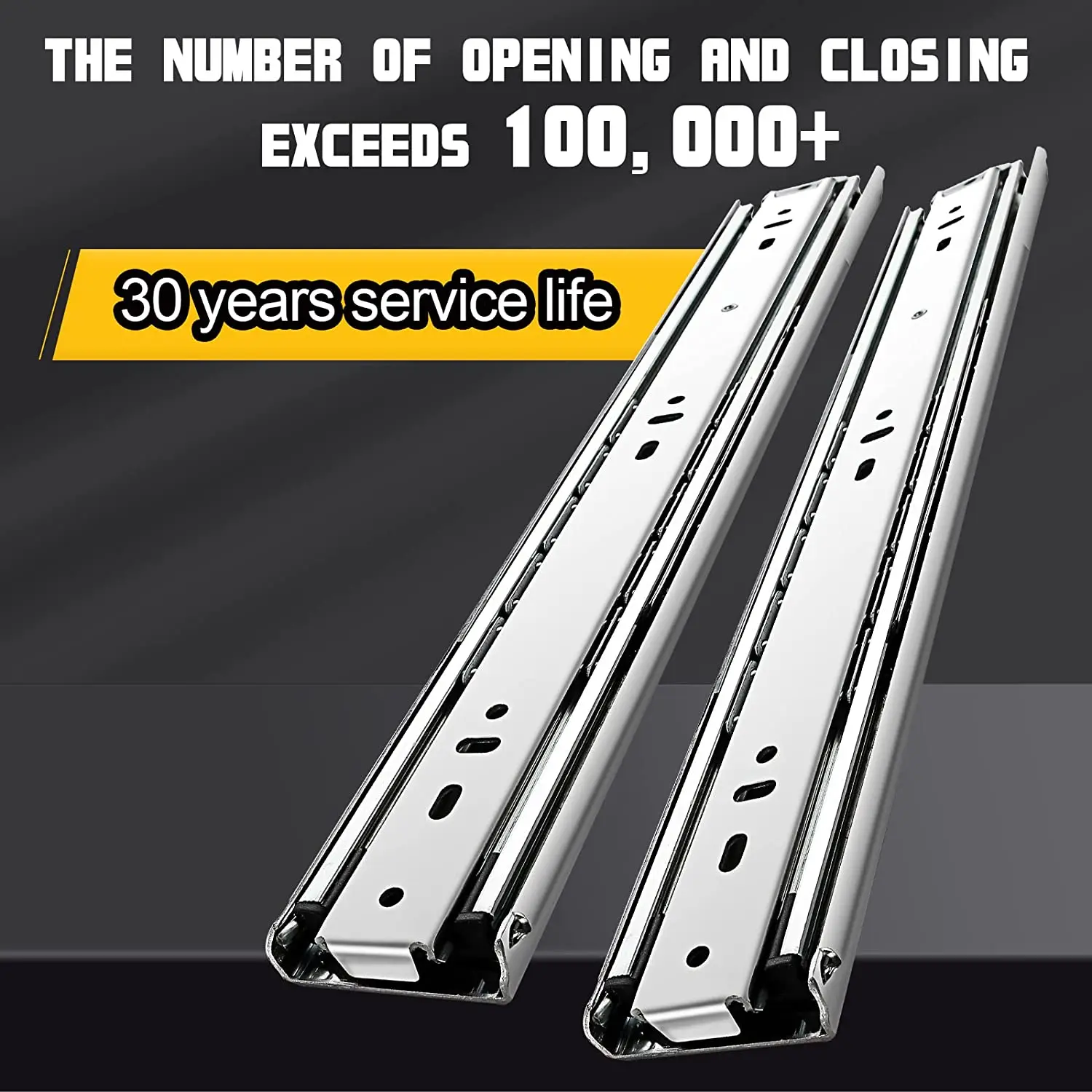 SNEIDA Telescopic Drawer rail Slides guides Manufacturers stainless steel drawer slide 304 push to open softclose drawer slides