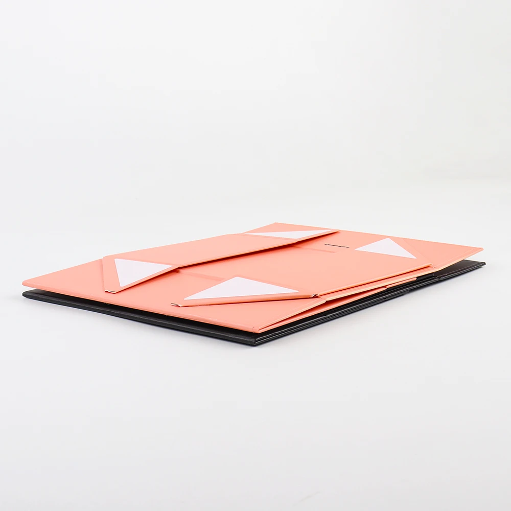 Factory Custom wig packaging boxes luxury Magnetic Closure Black Book Shape Cardboard packaging Gift boxes with foam insert