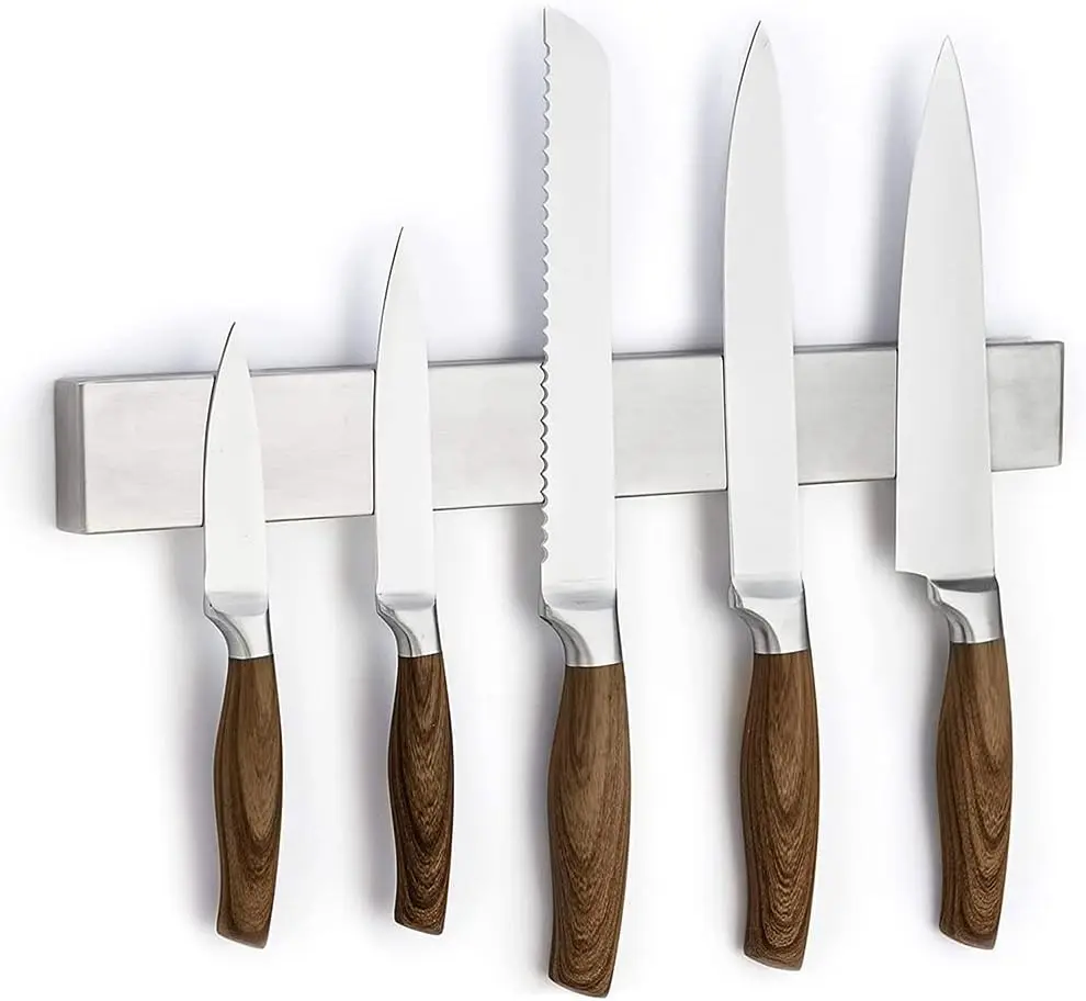 Stainless Steel Knife Strip Bar Neodymium Magnet Magnetic Knife Holder  8'-24 Inch