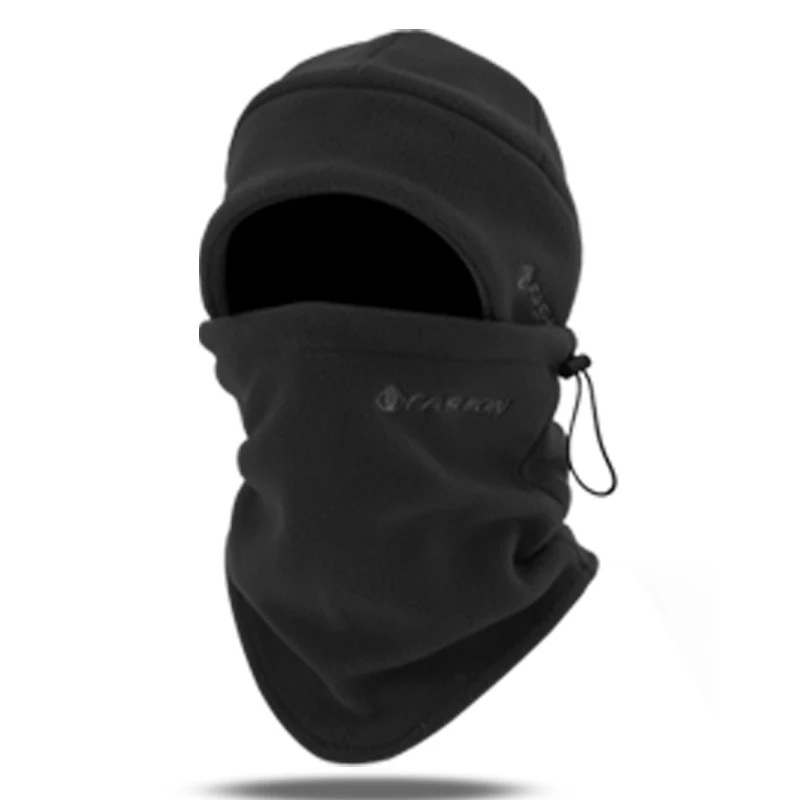 Two piece set Windproof Warm Ski Mask Adjustable Face Cover Thermal Fleece Hood Winter Hat Neck Scarf Cycling Mask Balaclava