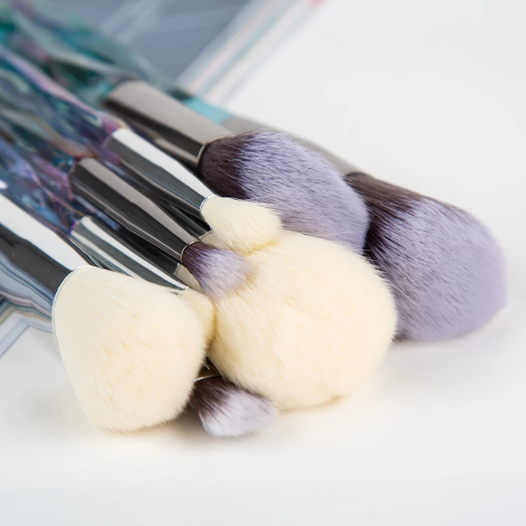 5Pcs New Makeup Beginner Luxury Crystal Power Makeup Brush Set For Women