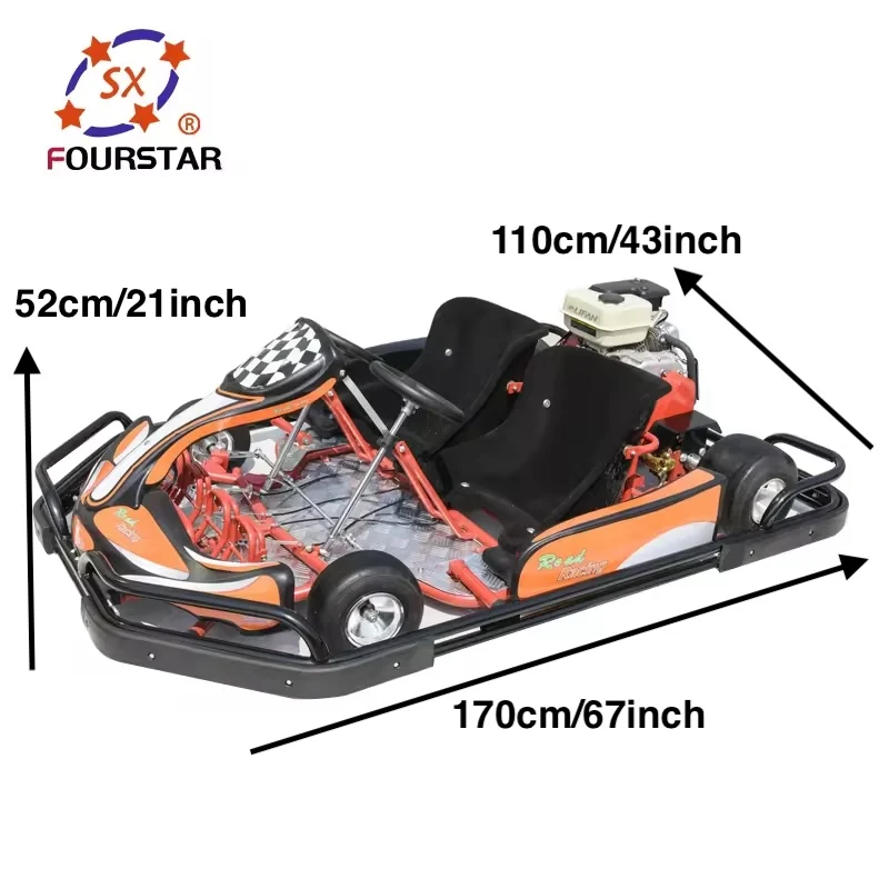 Новый дизайн гидравлический тормоз картинг гоночный 200cc Go Kart Ride-On автомобиль для взрослых