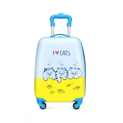 Children pull box gift printed logo cartoon suitcase 18 inch universal wheel suitcase