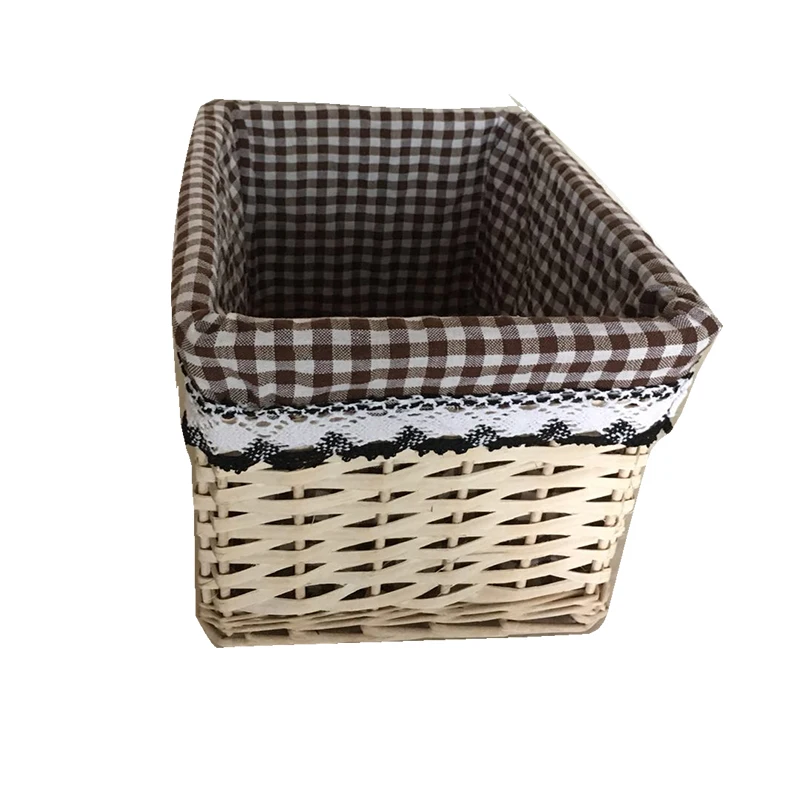 Handmade Weave Rattan Basket Willow Storage Baskets Laundry Cloth Wicker Basket