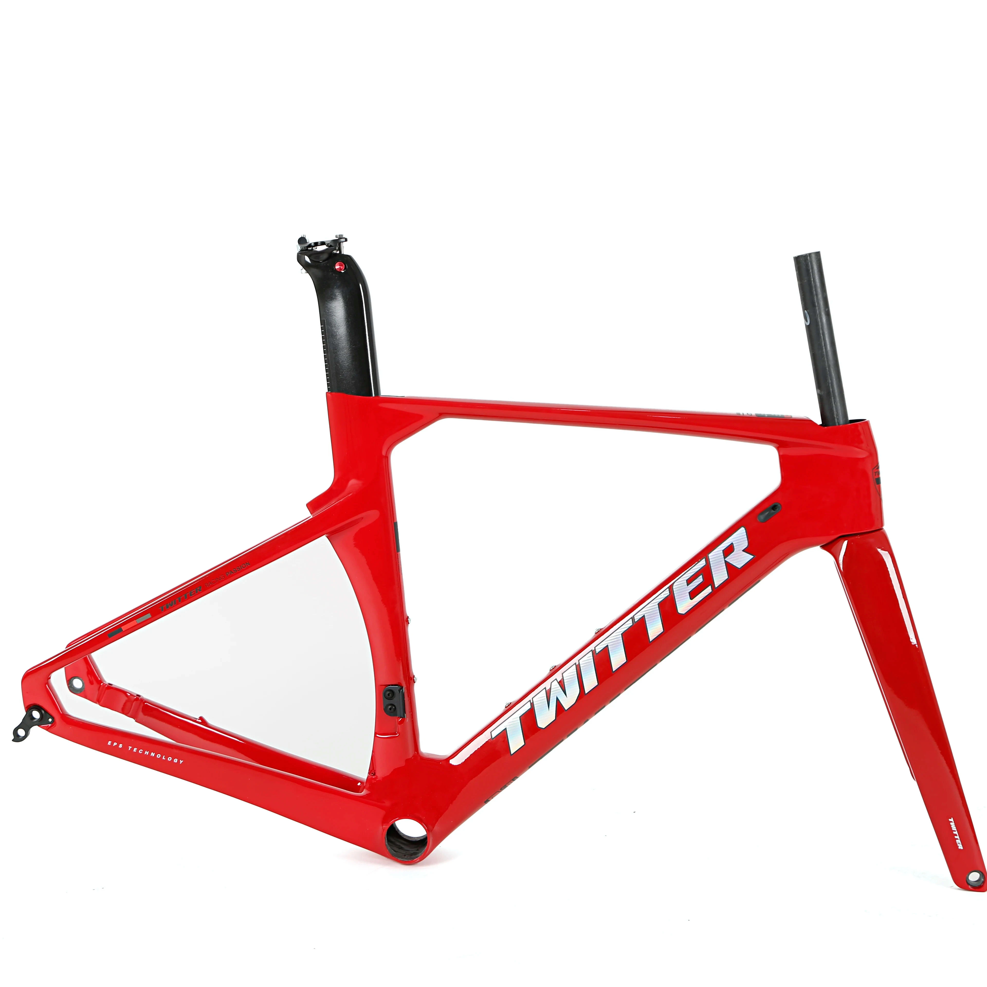 Factory price Twitter R10 bicycle frame 700C tire carbon fiber road bicycle frame disc brake adult bicycle frame