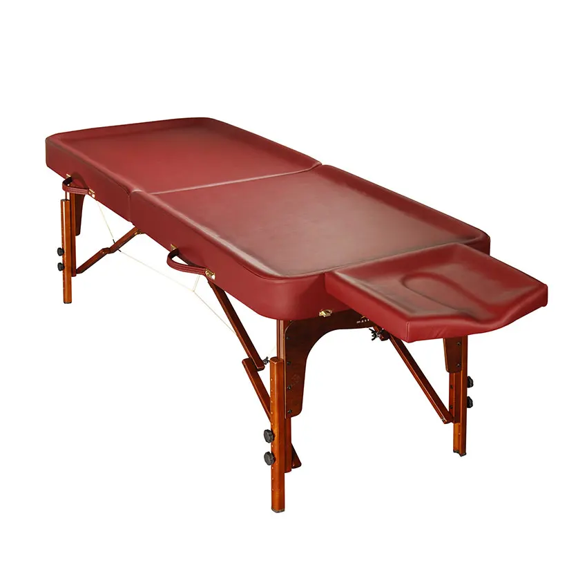 Mirage-Oval Wholesale New Design Custom Adjustable Folding Portable Milking Thai Ayurveda Massage Table Oil Massage Bed Spa Bed