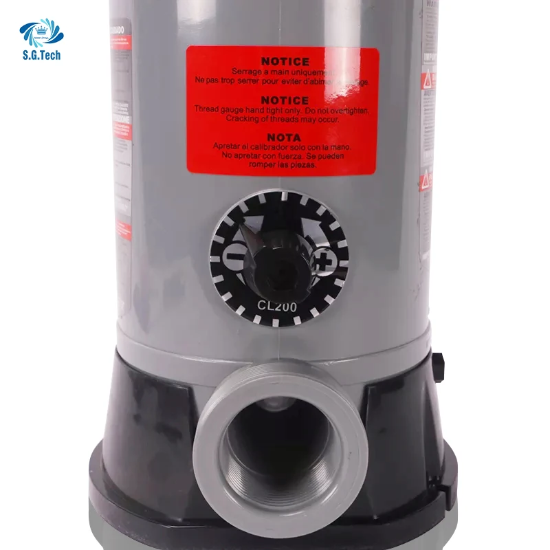 Adult-Suitable PC & ABS Material Chlorine Dispenser & Salt Chlorine Feeder for Swimming Pool Models CL100 & CL200