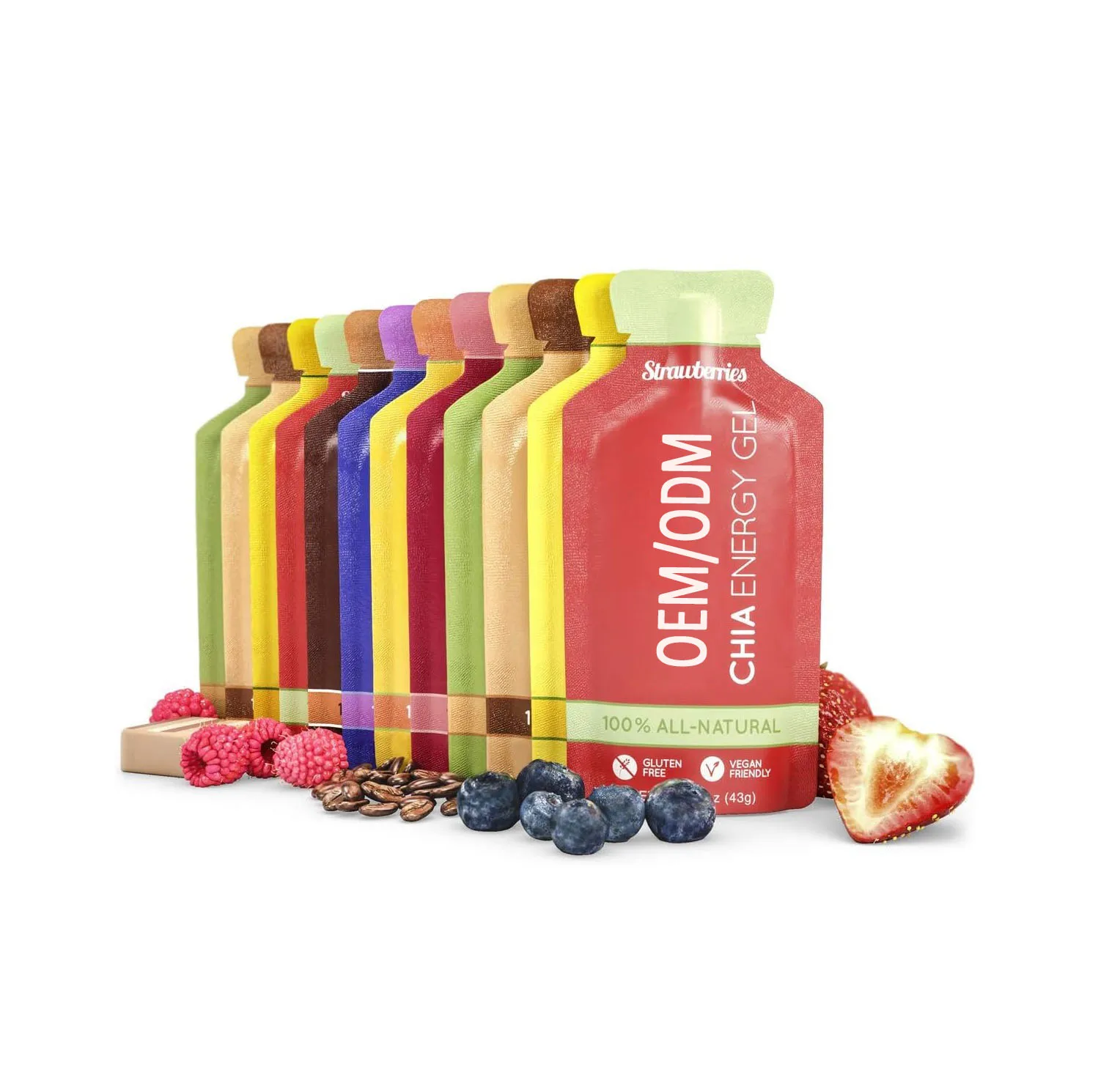 Private Label Energy Gel Energy supplement for endurance workouts for men and women