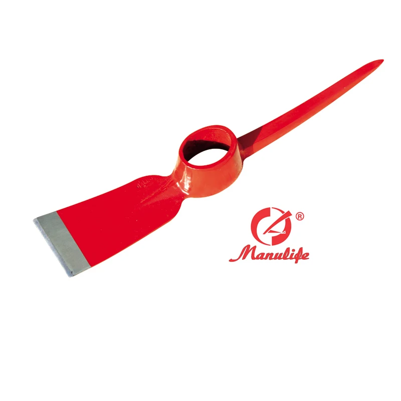 058 2kg 5lbs  4.5lbs factory for railway steel oval eye digging pickaxe cutter pick mattock with wooden handle