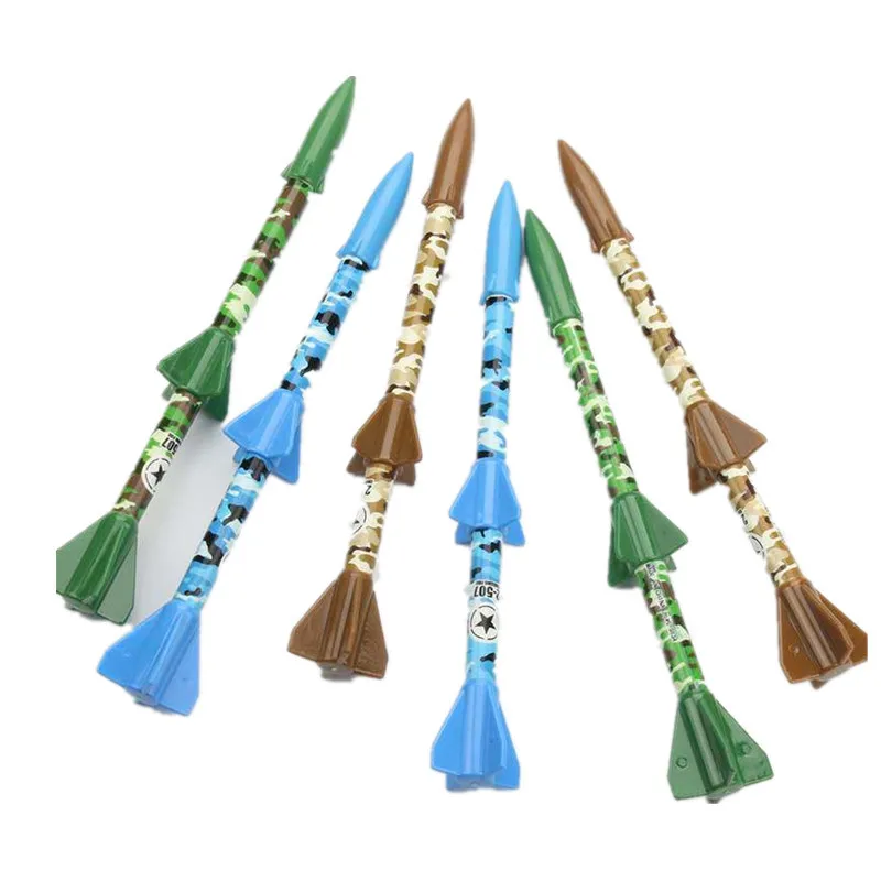 Novelty Stationery Rocket Missile Ball Pen Advertising School Gift Aviation Aerospace Plane Model Pen for young boys
