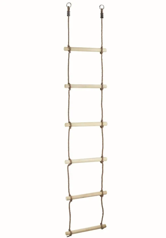 
Custom swing sets kids wooden climbing rope ladder 