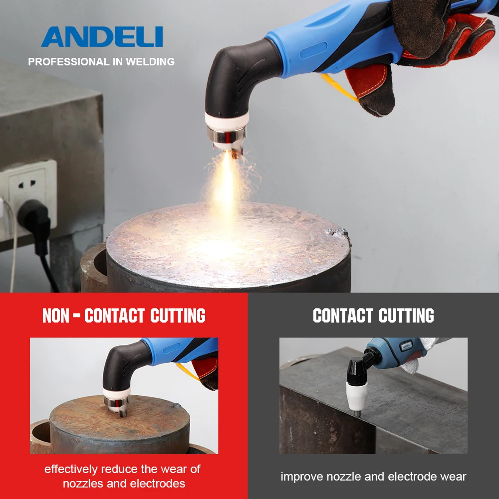 ANDELI CUT-50DS High-Frequency Plasma Cutting Machine 2022 New Arrival HF DC Air Plasma Cutter Cut Thickness14mm Clean