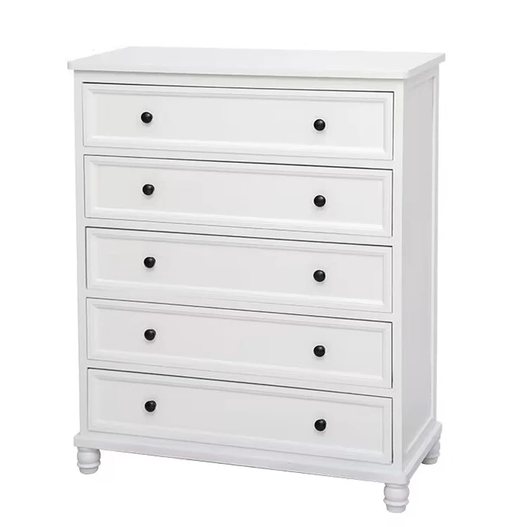 Modern luxury vintage furniture with drawer storage display cabinet White locker