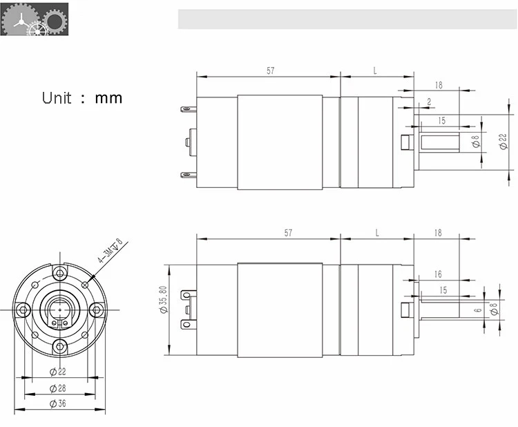 36-555 DC 6V12V Carbon Brush Planetary Gearbox Gear Motor For Robot Smart Home small planetary gearbox planetary gear reducer