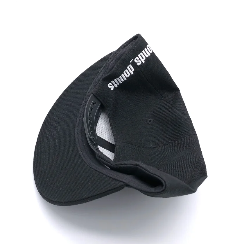 
acrylic fabric black hip hop snapback cap custom 