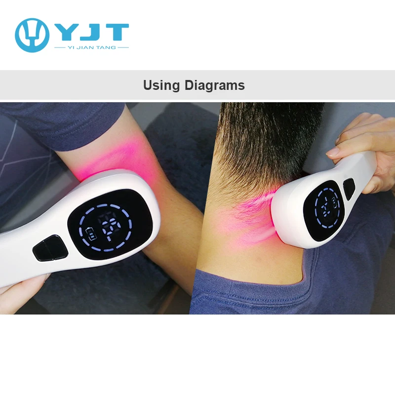 Medical Ultrasound Instruments 808nnm Laser Red Light Therapy Wound Healing Prostate Massage Machine Handheld Pain Relief Device