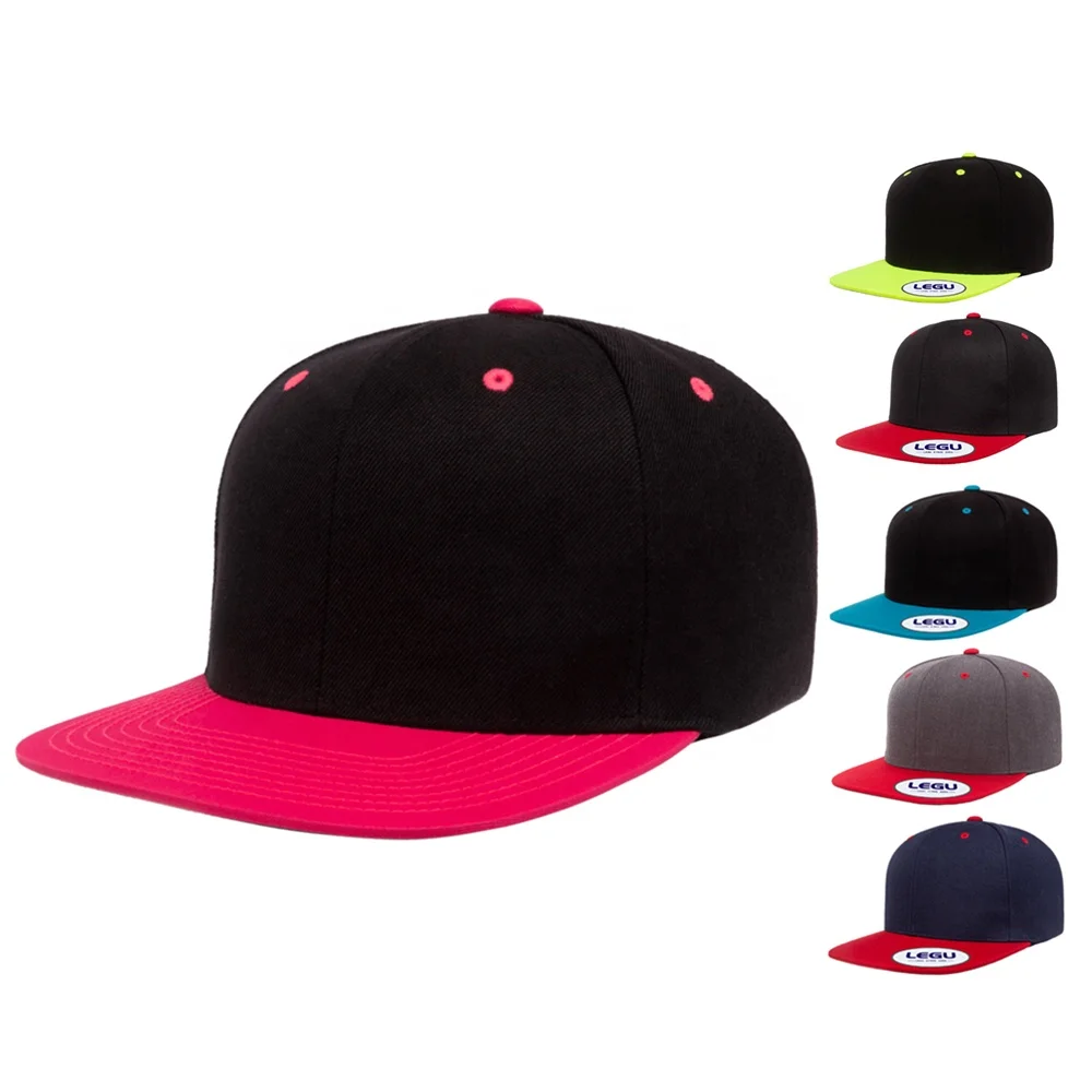 Adult gorras custom classical two tone blank high profile Premium wool-blended 6 panel snapback flex fit yupoong cap hat